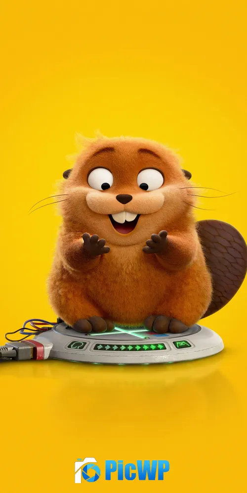 Hoppers (2026) Beaver 3K Mobile Wallpaper