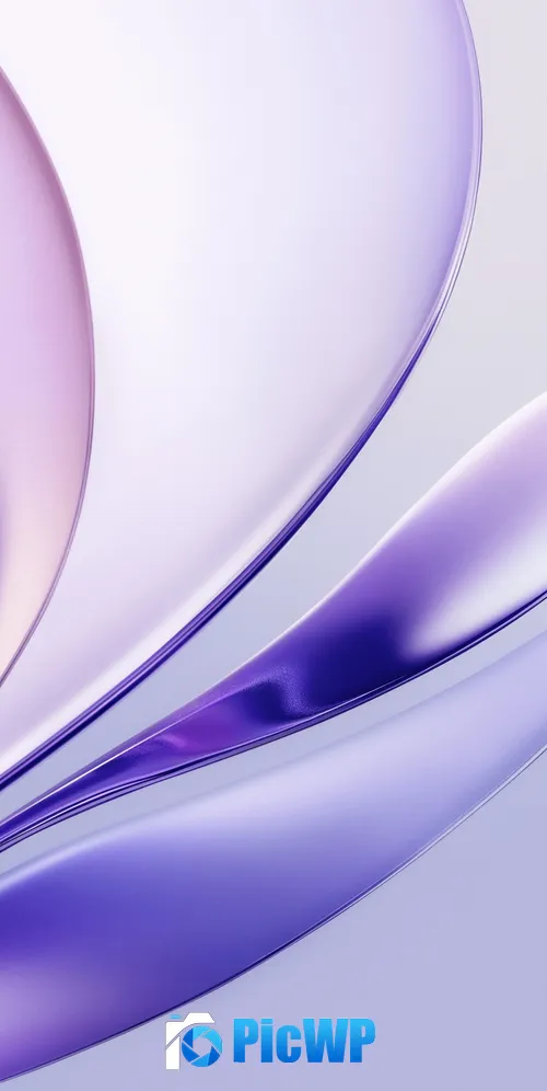Glossy Purple abstract 3K Mobile Wallpaper