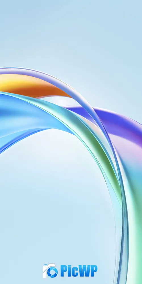 Glossy Ribbons 3K Mobile Wallpaper