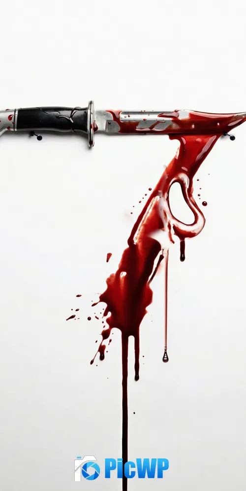Scream 7 Bloody knife 3K Mobile Wallpaper