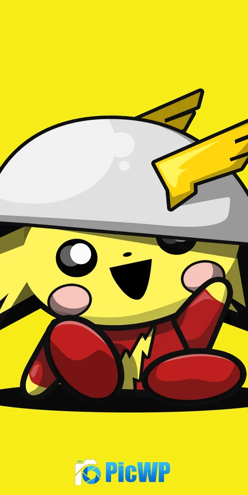 Pichu Cute cartoon 3K Mobile Wallpaper
