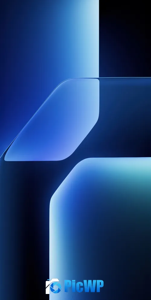 Blue abstract Geometric 3K Mobile Wallpaper