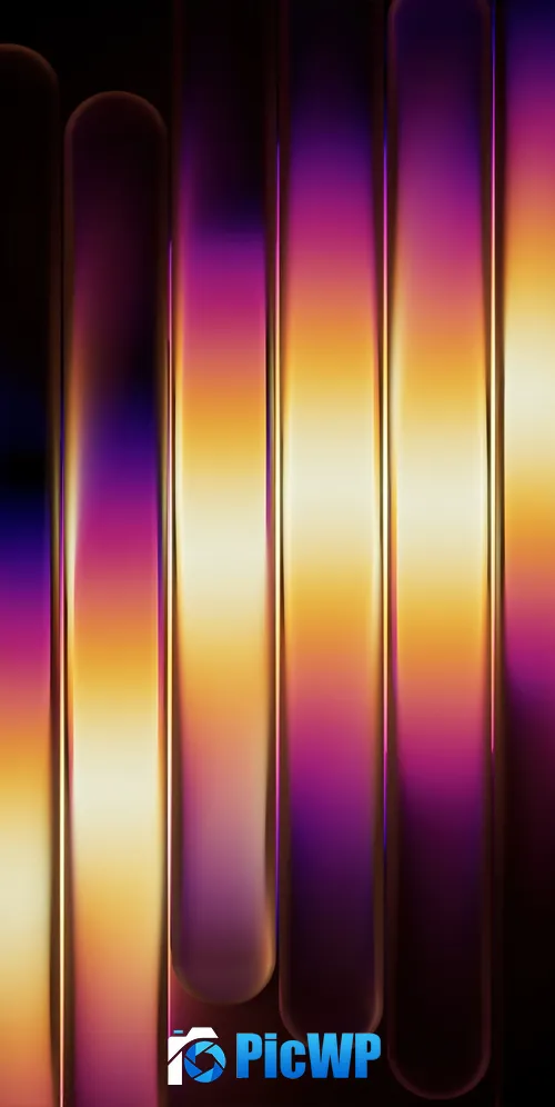 Golden Gradient stripes 3K Mobile Wallpaper