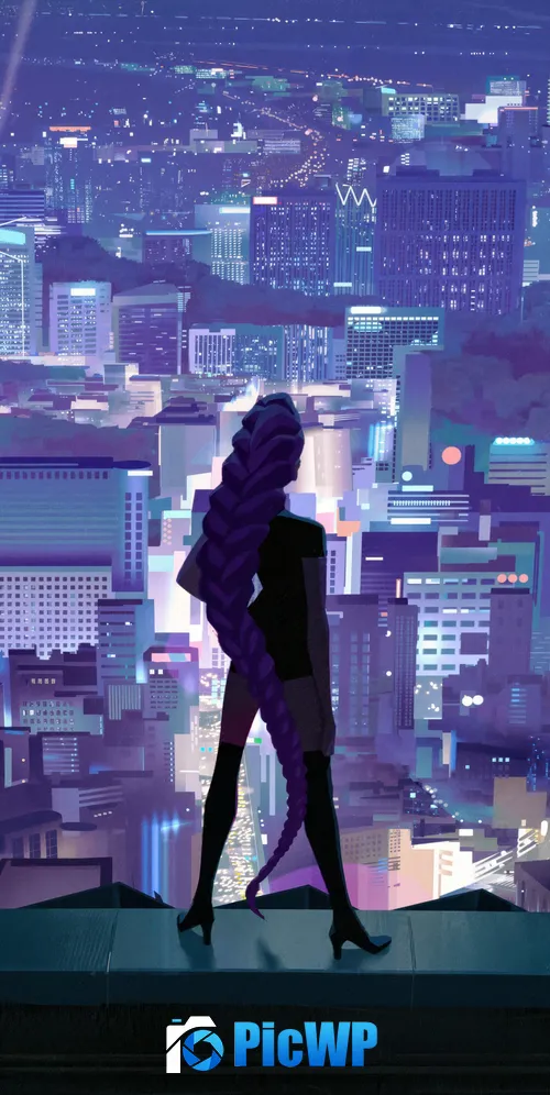 Rumi (Huntrix) Cityscape 3K Mobile Wallpaper