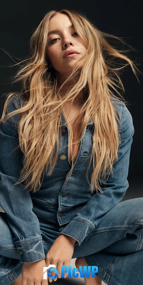 Sydney Sweeney American Eagle jeans 3K Mobile Wallpaper