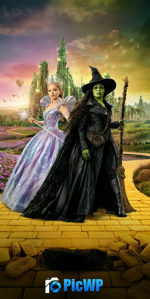 Wicked: For Good Vertical 3K Mobile Wallpaper