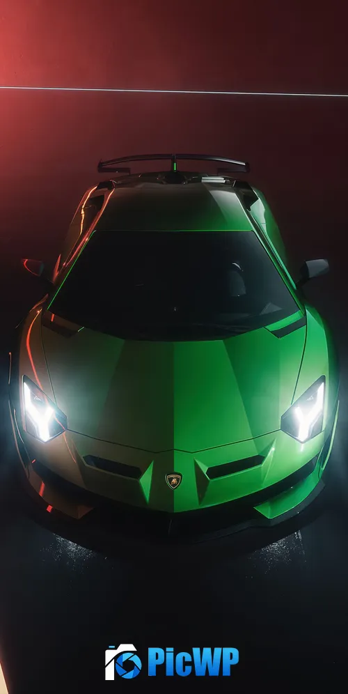 Lamborghini Aventador SVJ CGI 3K Mobile Wallpaper