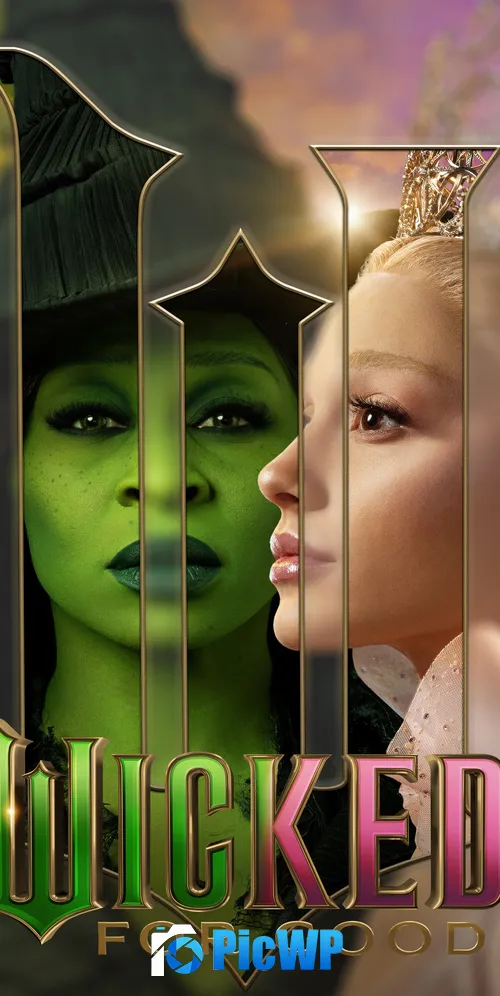 Wicked: For Good Artwork 3K Mobile Wallpaper