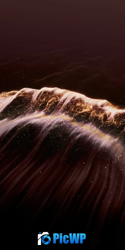 Glitter Waves 3K Mobile Wallpaper
