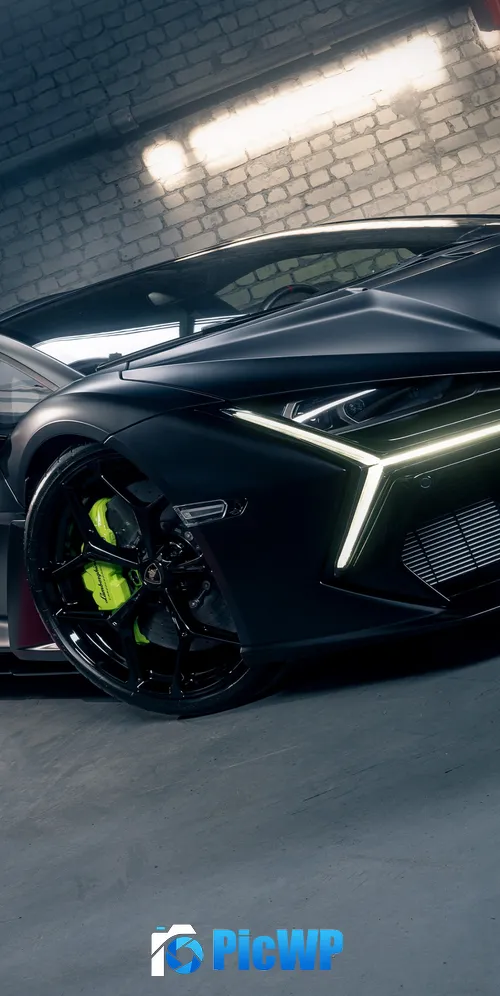 Lamborghini Revuelto Garage 3K Mobile Wallpaper