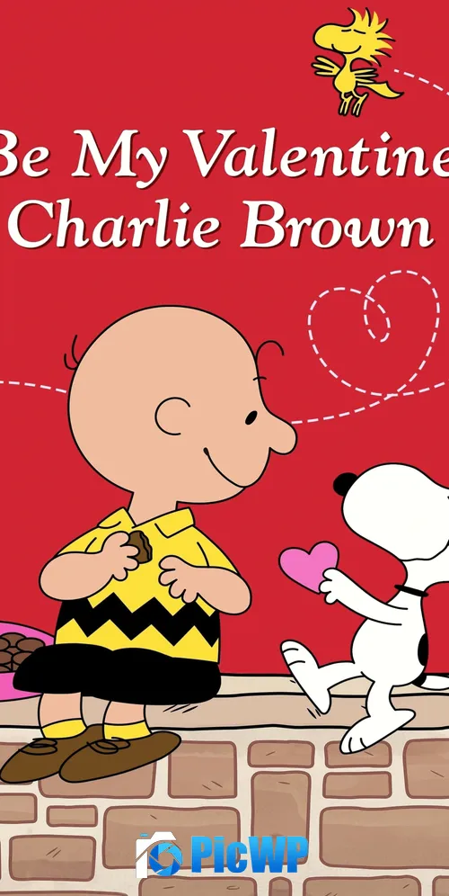 Be My Valentine Charlie Brown 3K Mobile Wallpaper