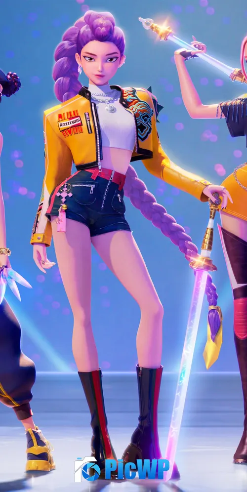 KPop Demon Hunters 3K Mobile Wallpaper