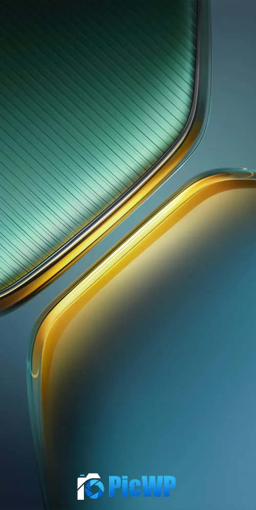 Teal Abstract design 3K Mobile Wallpaper