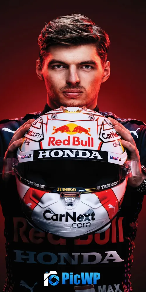 Max Verstappen Helmet 3K Mobile Wallpaper