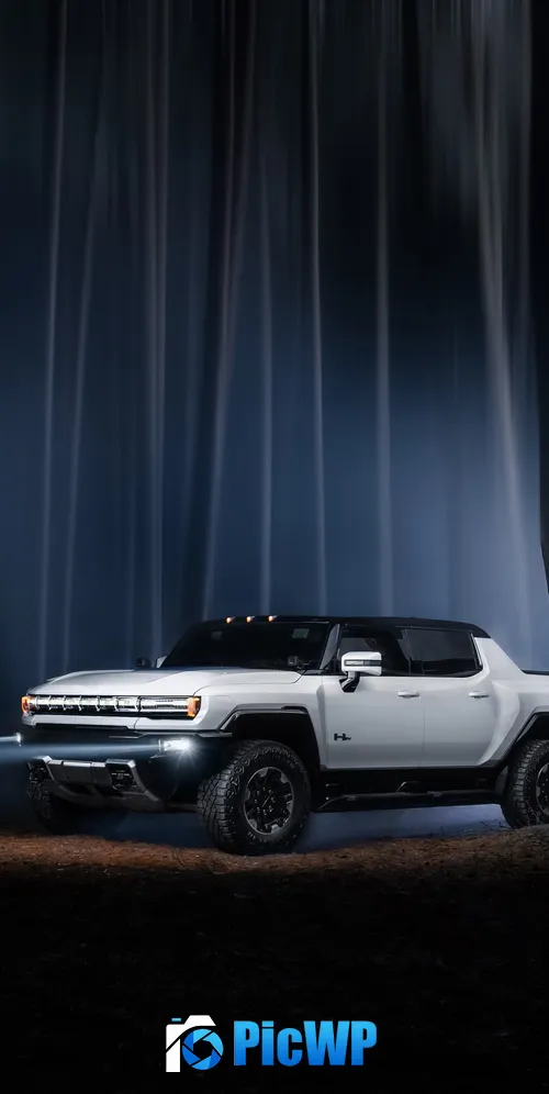 GMC Hummer EV Night time 3K Mobile Wallpaper