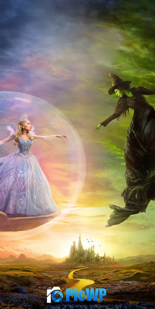 Wicked: For Good Poster 3K Mobile Wallpaper