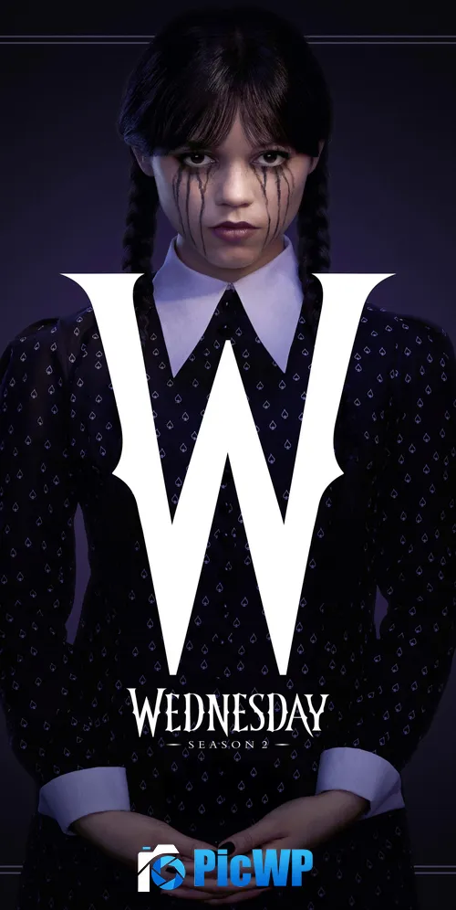 Wednesday Addams Season 2 3K Mobile Wallpaper
