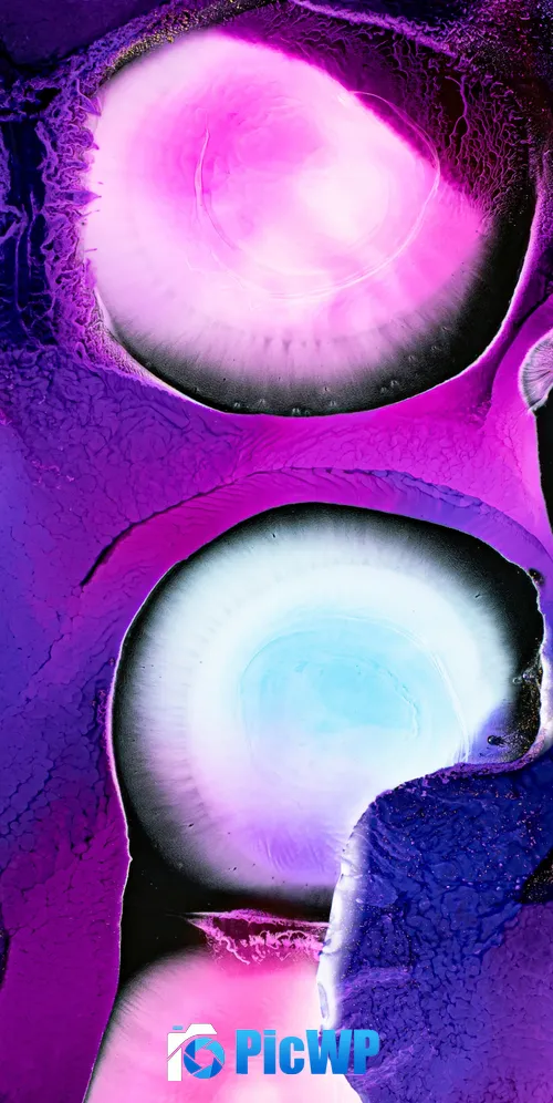 Purple abstract Fluid art 3K Mobile Wallpaper