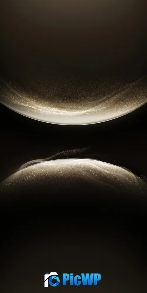Golden Glowing particles 3K Mobile Wallpaper