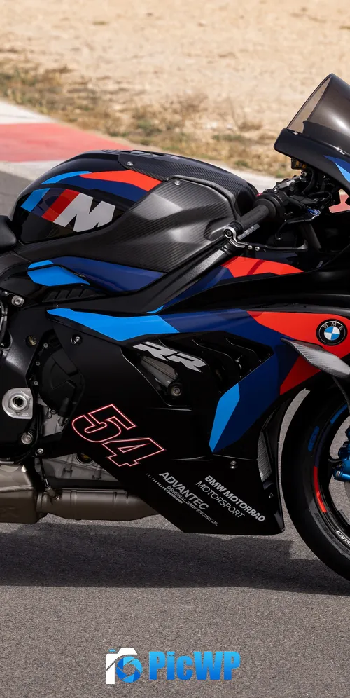 BMW M 1000 RR Racing motorcycle 3K Mobile Wallpaper