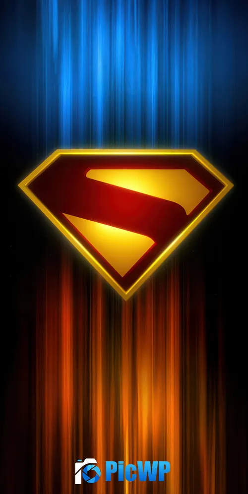 Superman New logo 3K Mobile Wallpaper