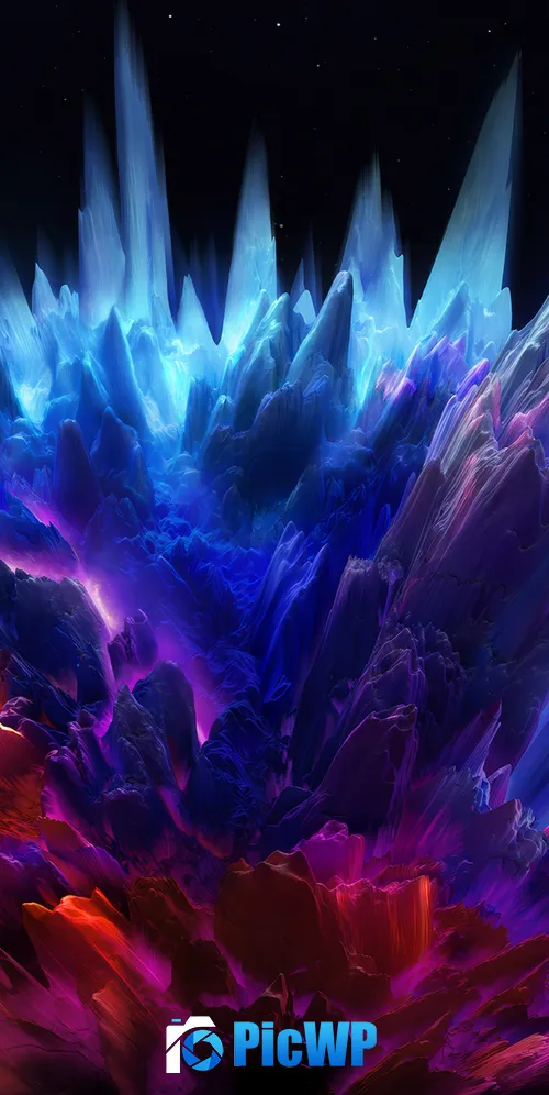 Explosion Color burst 3K Mobile Wallpaper