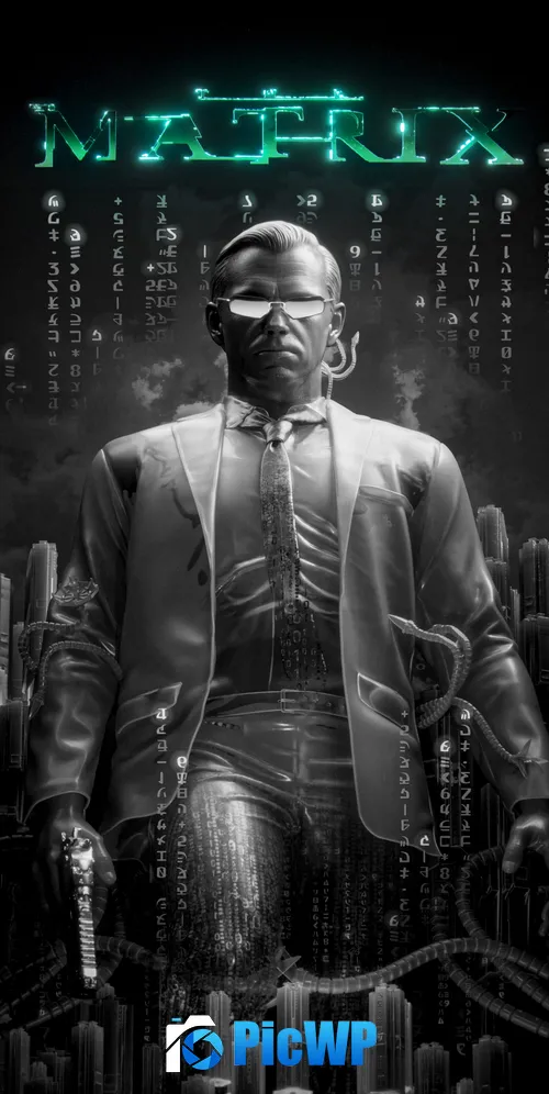Matrix Agent Smith 3K Mobile Wallpaper