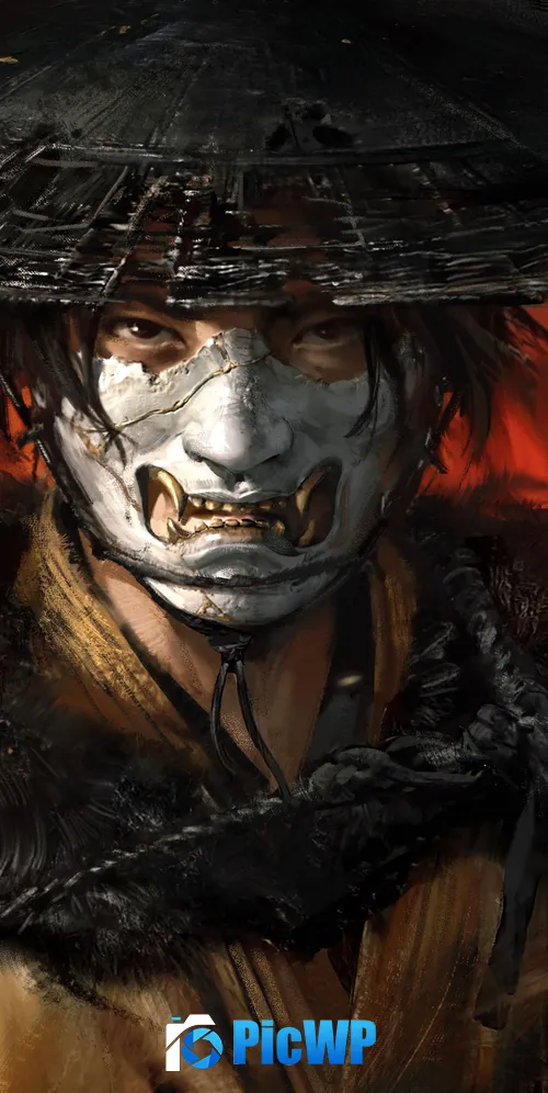 Atsu (Ghost of Yotei) Concept Art 3K Mobile Wallpaper