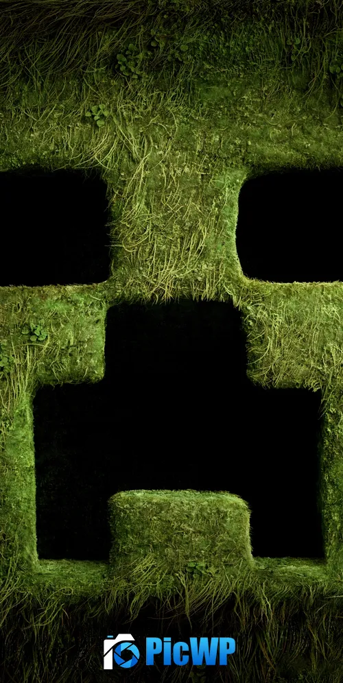 A Minecraft Movie Creeper 3K Mobile Wallpaper