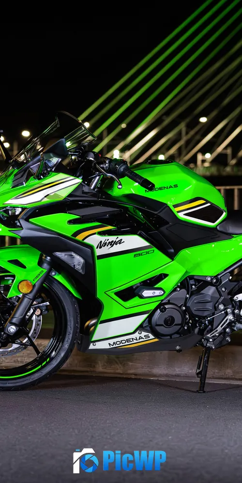 Kawasaki Ninja 500 2025 3K Mobile Wallpaper