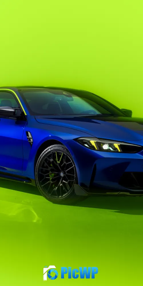 BMW M4 CS Edition VR46 3K Mobile Wallpaper