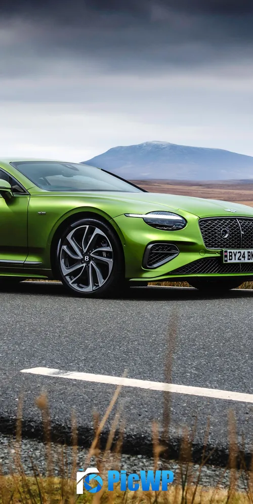 Bentley Continental GT Speed Lime Green 3K Mobile Wallpaper