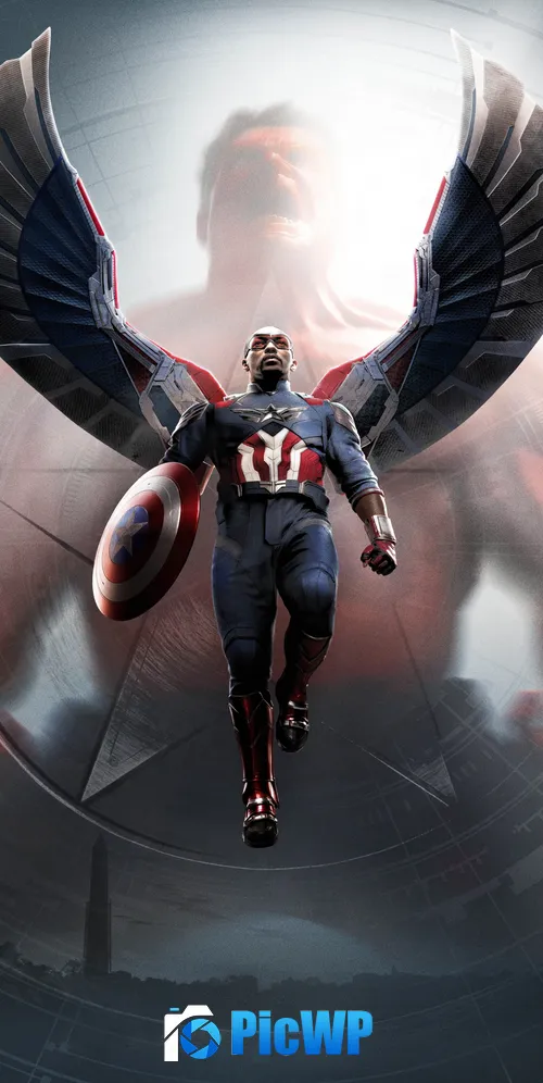 Sam Wilson Anthony Mackie 3K Mobile Wallpaper