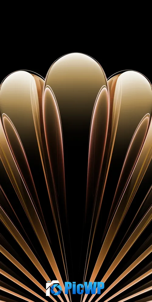 Golden Metallic 3K Mobile Wallpaper