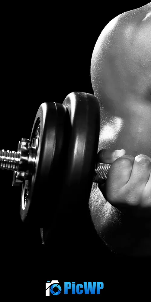 Gym Dumbbell workout 3K Mobile Wallpaper