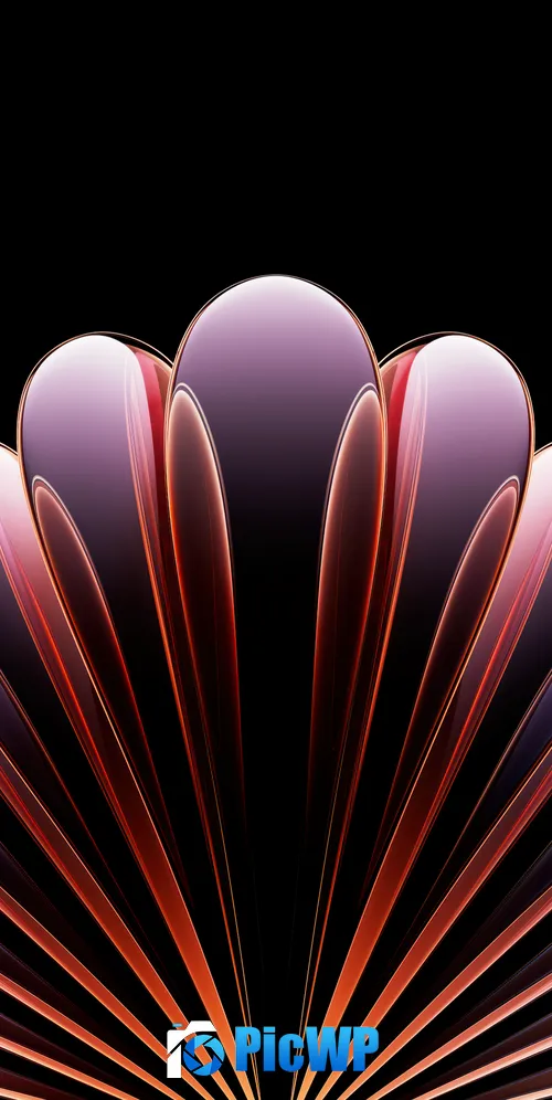 Red abstract Metallic 3K Mobile Wallpaper
