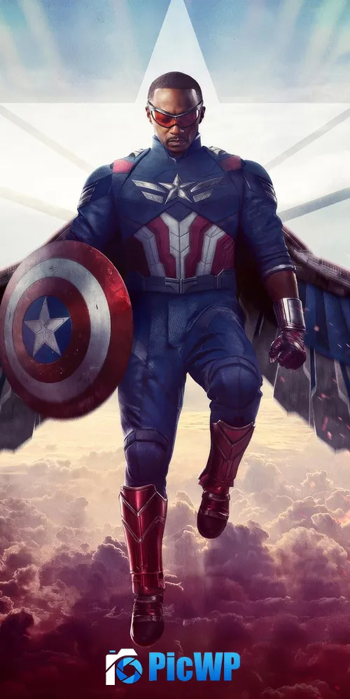 Captain America: Brave New World Anthony Mackie 3K Mobile Wallpaper