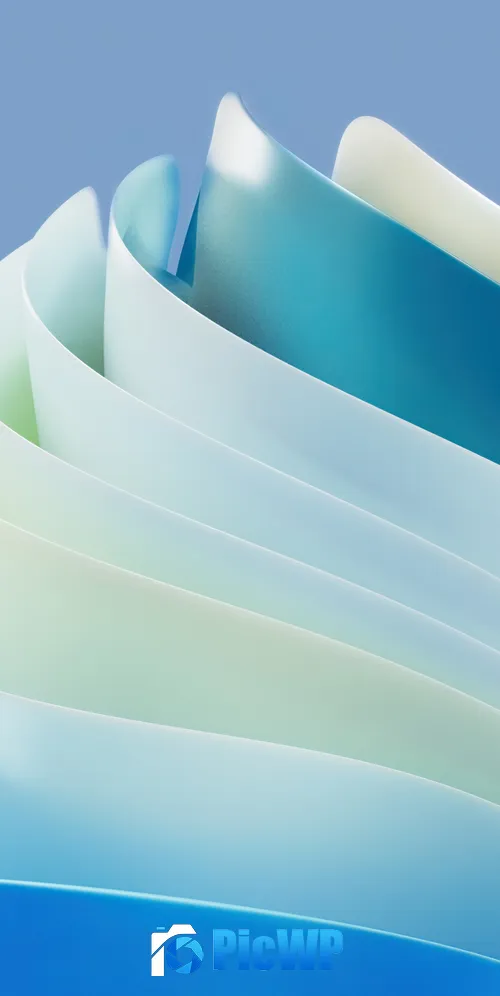 Blue gradient Abstract design 3K Mobile Wallpaper