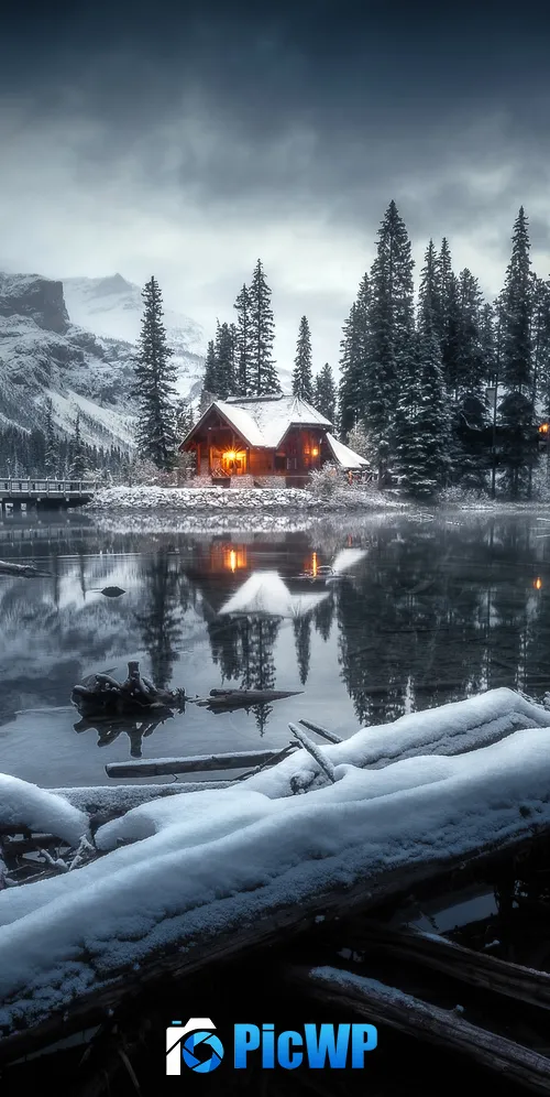 Cozy Winterscape 3K Mobile Wallpaper