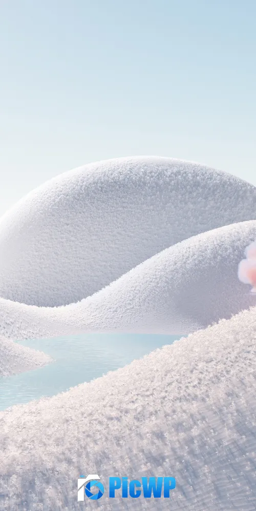 White aesthetic Landscape 3K Mobile Wallpaper