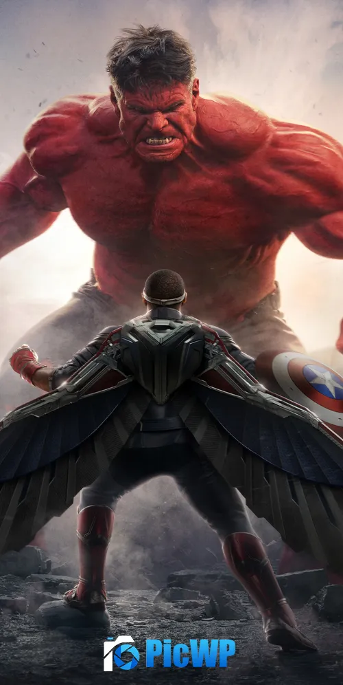 Thunderbolt Ross (Red Hulk) 3K Mobile Wallpaper