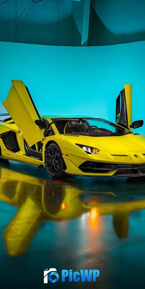 Lamborghini Aventador SVJ Vertical 3K Mobile Wallpaper