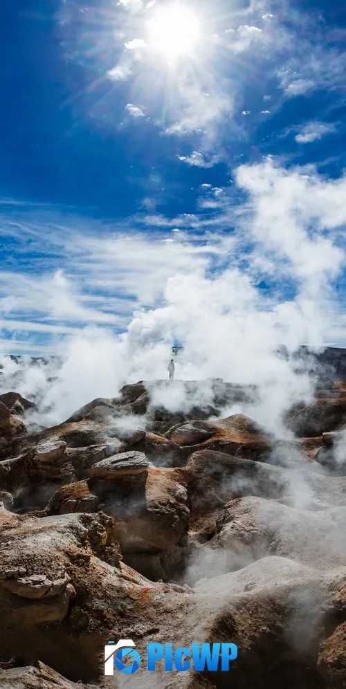 Sol de Manana Geothermal field 3K Mobile Wallpaper