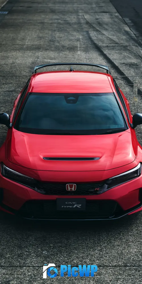 Honda Civic Type R Racing Black Package 3K Mobile Wallpaper