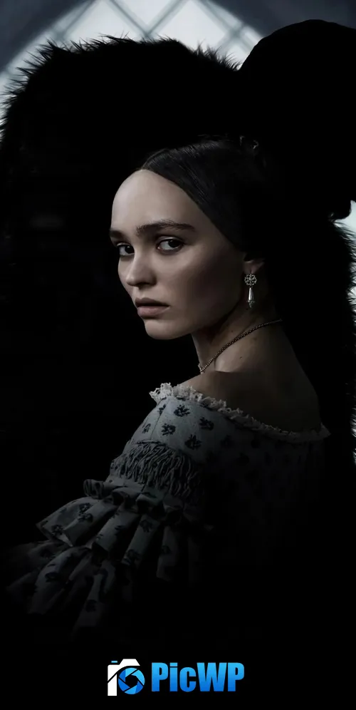 Nosferatu Lily Rose Depp 3K Mobile Wallpaper