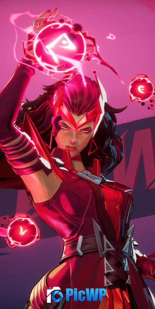 Scarlet Witch Marvel Rivals 3K Mobile Wallpaper