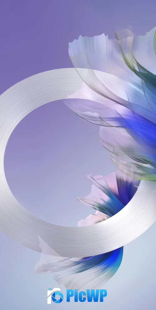 Purply blue Abstract design 3K Mobile Wallpaper