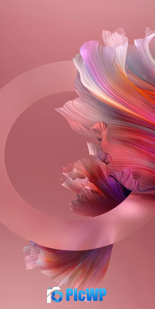Pastel red Abstract design 3K Mobile Wallpaper