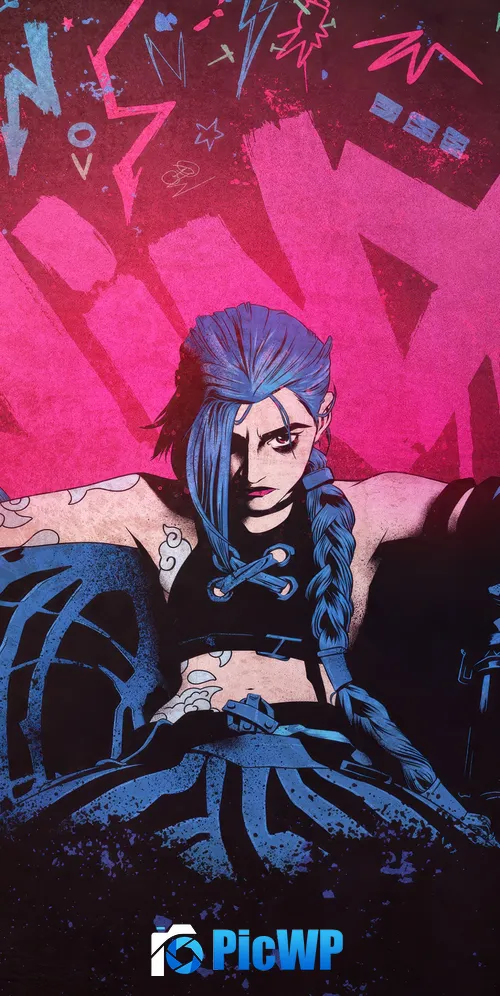 Jinx Graffiti 3K Mobile Wallpaper