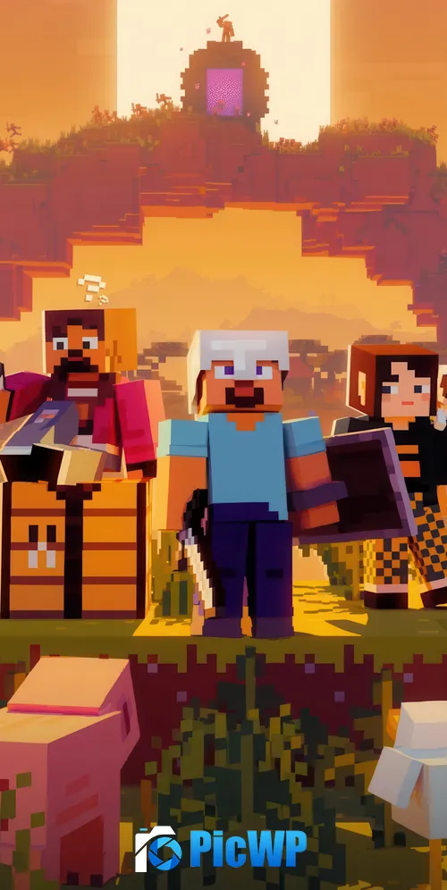 A Minecraft Movie 2025 Movies 3K Mobile Wallpaper